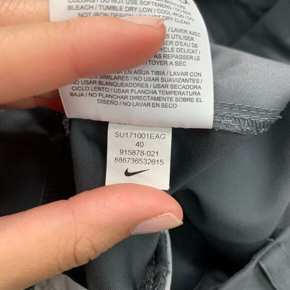 Nike Golf Short Mens 40 Grey Mid Rise Standard Dri Fit Lightweight Moisture Wick - Picture 10 of 12